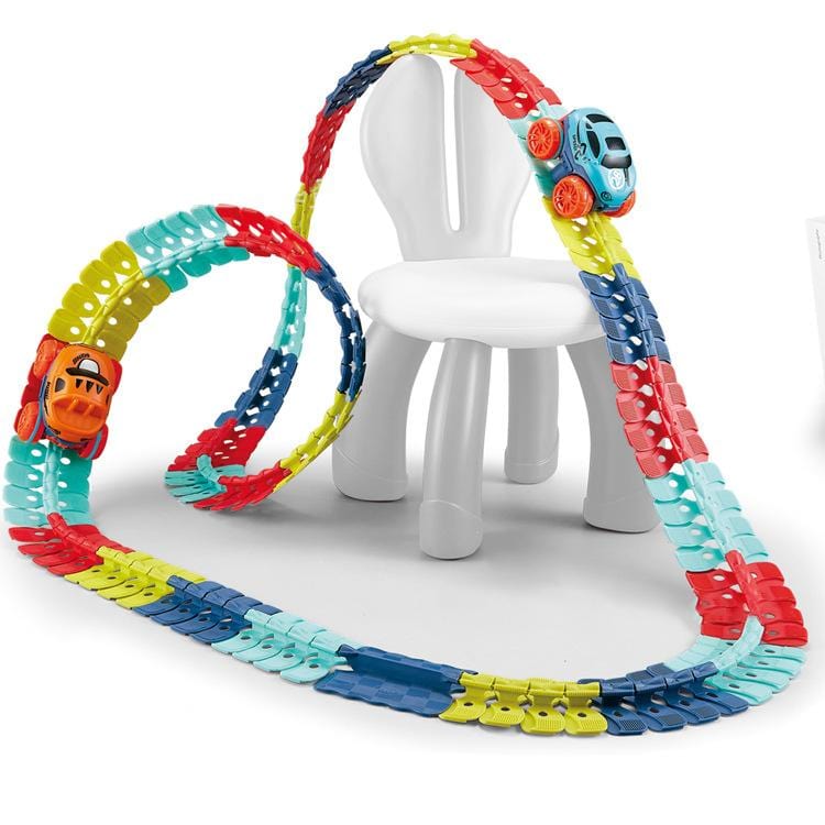 KidsPlay – Magnetisk Autoracerbane lysende & fleksibel – Børn 3+