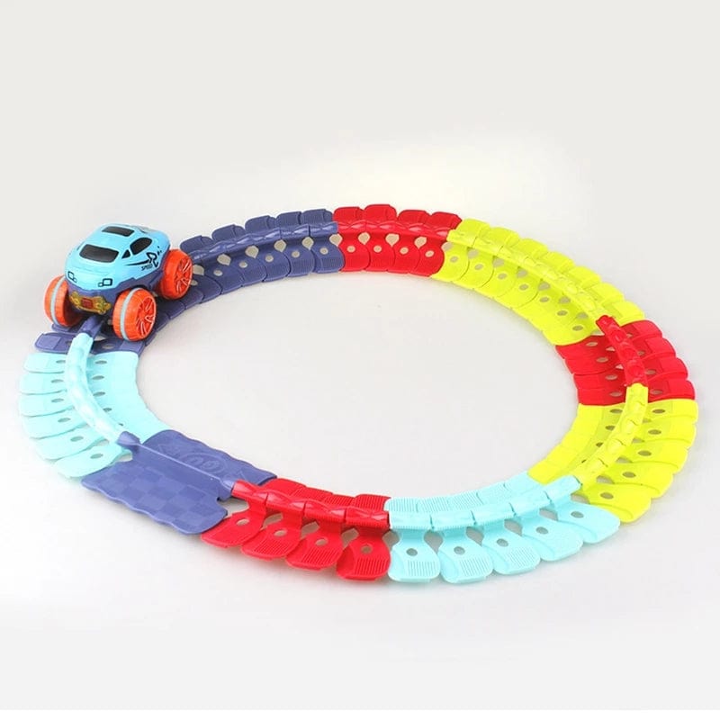 KidsPlay – Magnetisk Autoracerbane lysende & fleksibel – Børn 3+