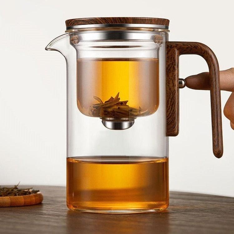 Glas teekande med si | PureTee