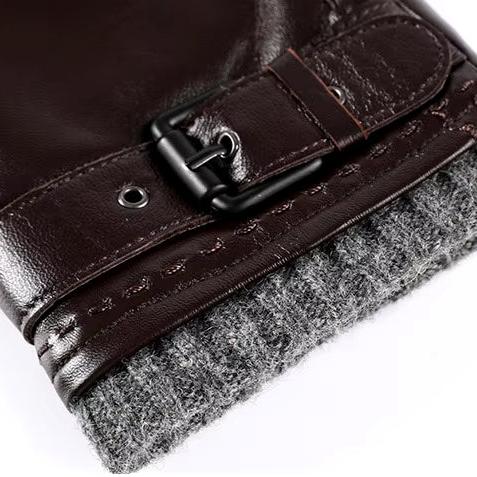 Læderhandsker Med Cashmere Manchetter Til Koldt Vejr