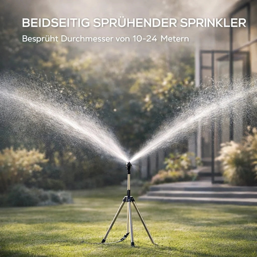 Plænebruser med stativ | 360° Sprinkler | Havebruser | AquaVento