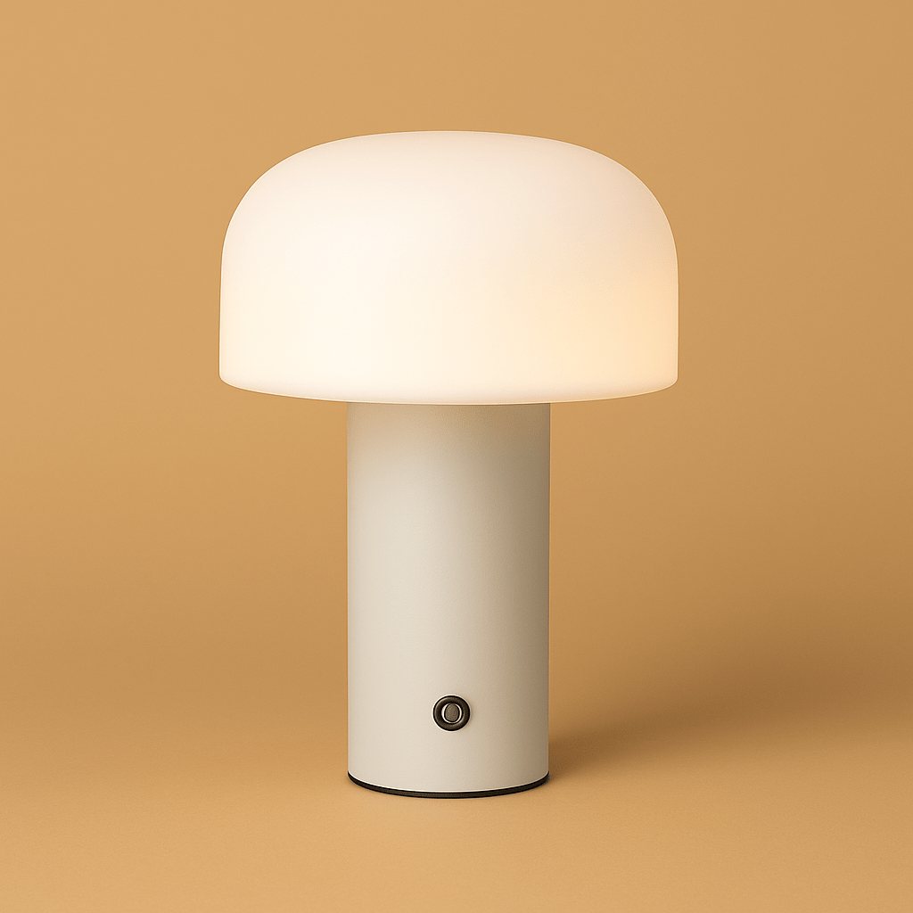 Genopladelig Svampe LED Bordlampe med Touch Kontrol