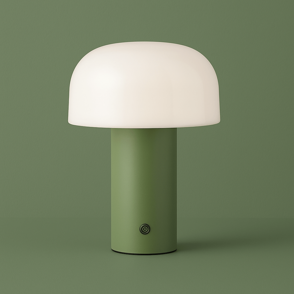 Genopladelig Svampe LED Bordlampe med Touch Kontrol