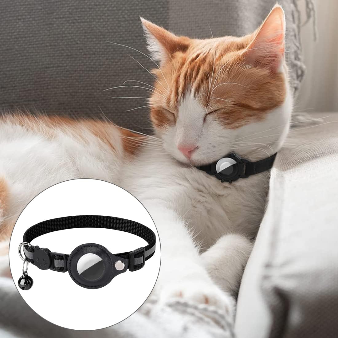 Kat GPS Tracker Halsbånd - Hurtig Udløsning & Reflekterende Design