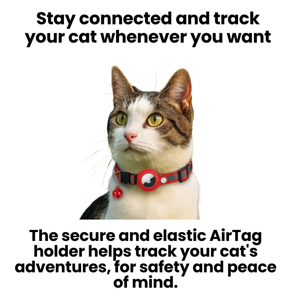 Kat GPS Tracker Halsbånd - Hurtig Udløsning & Reflekterende Design