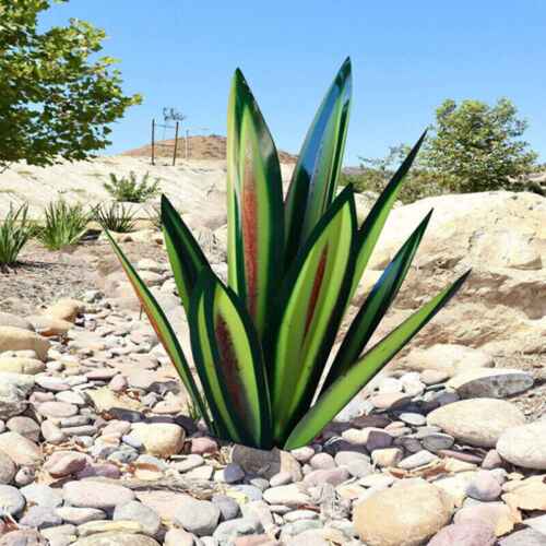 Metall Agave Gartendekoration – Rustbestandigt design med jordstik
