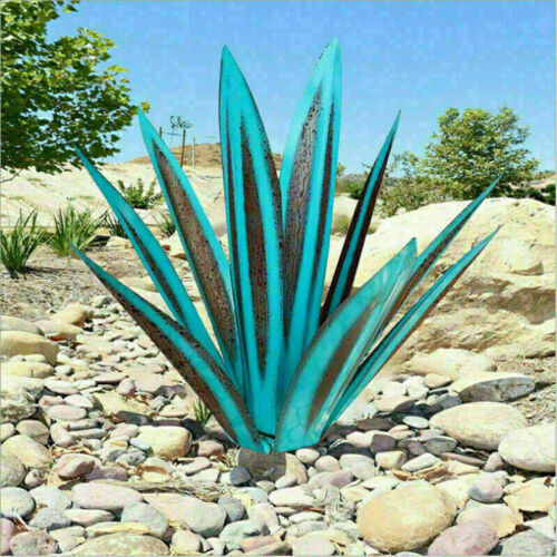 Metall Agave Gartendekoration – Rustbestandigt design med jordstik
