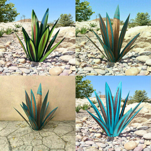 Metall Agave Gartendekoration – Rustbestandigt design med jordstik