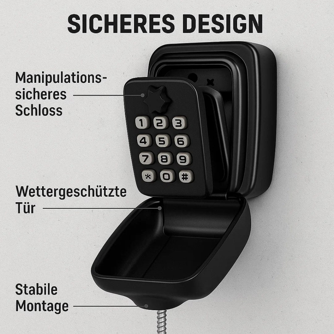 Nøgleskabsudendørs | Nøglesafe med kode | SafeHaus