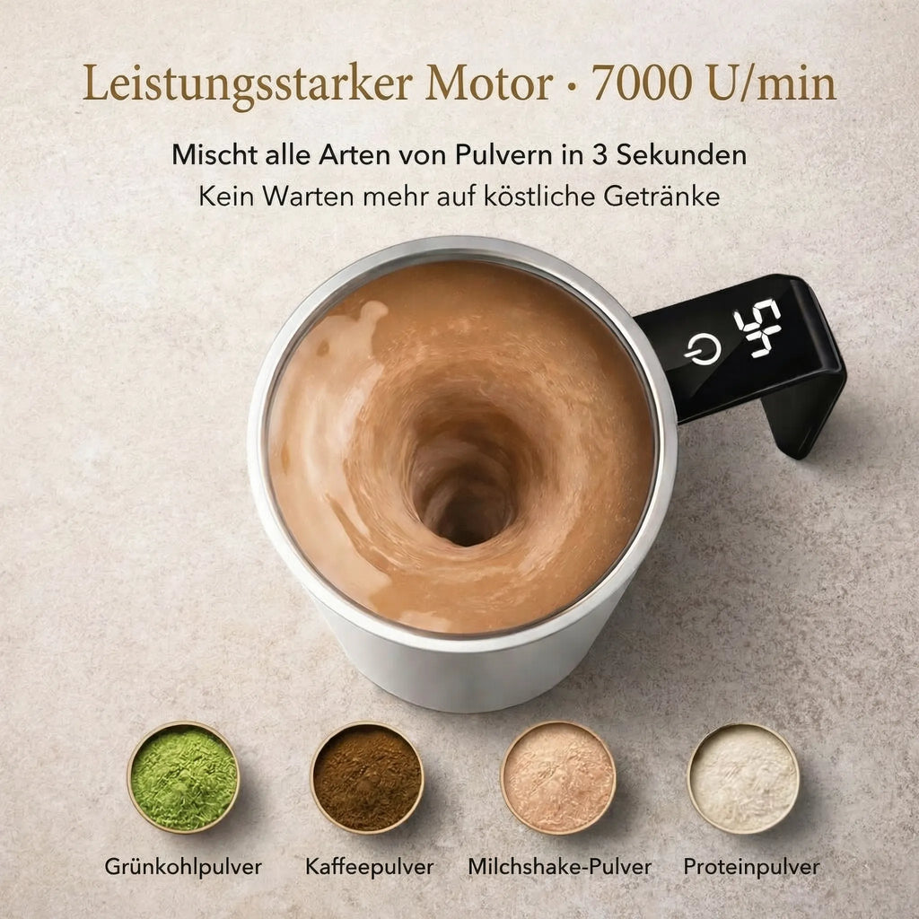 Selvrørende krus med LCD & USB | Automatisk krus til kaffe og mere | RørMester