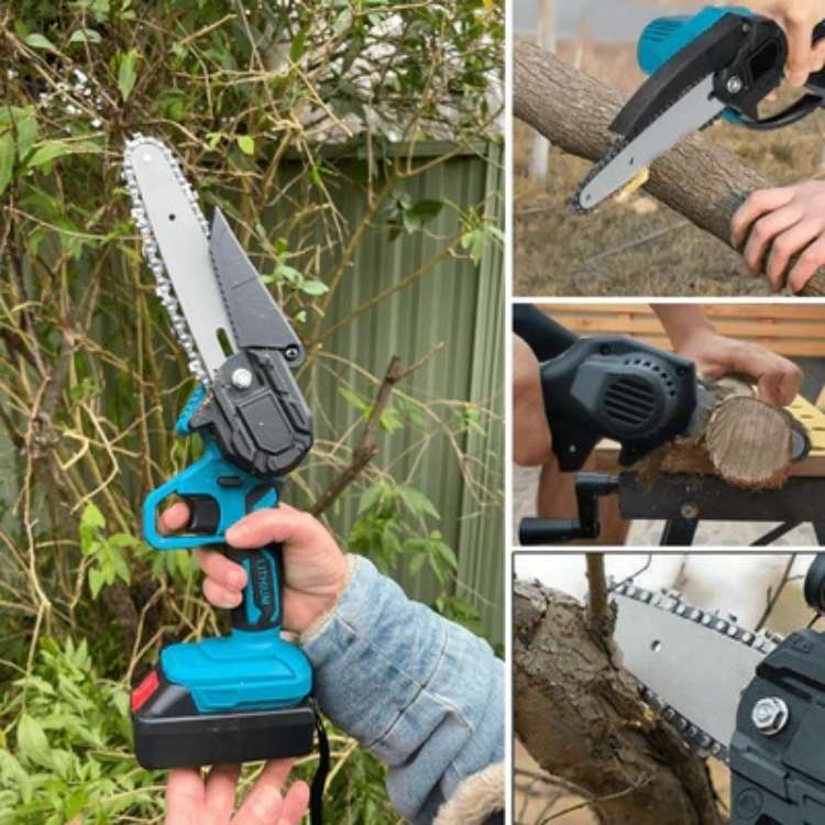 SharpCut 6” Trådløs Motorsav | Kraftfuld og Ergonomisk | Let Vægt