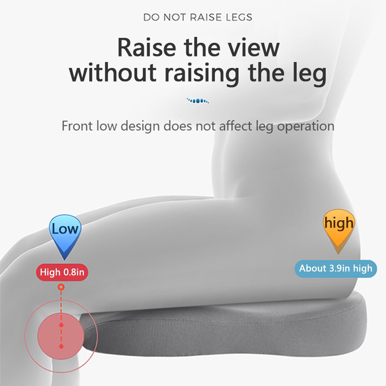 Sitzerhöhung Auto Siddepude | Memory Foam Siddepude | Ergonomisk Siddepude til Kørsel | KøreKomfort