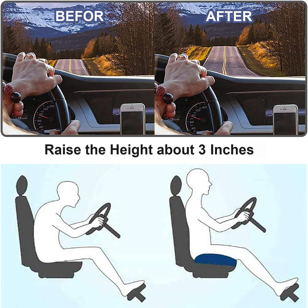Sitzerhöhung Auto Siddepude | Memory Foam Siddepude | Ergonomisk Siddepude til Kørsel | KøreKomfort