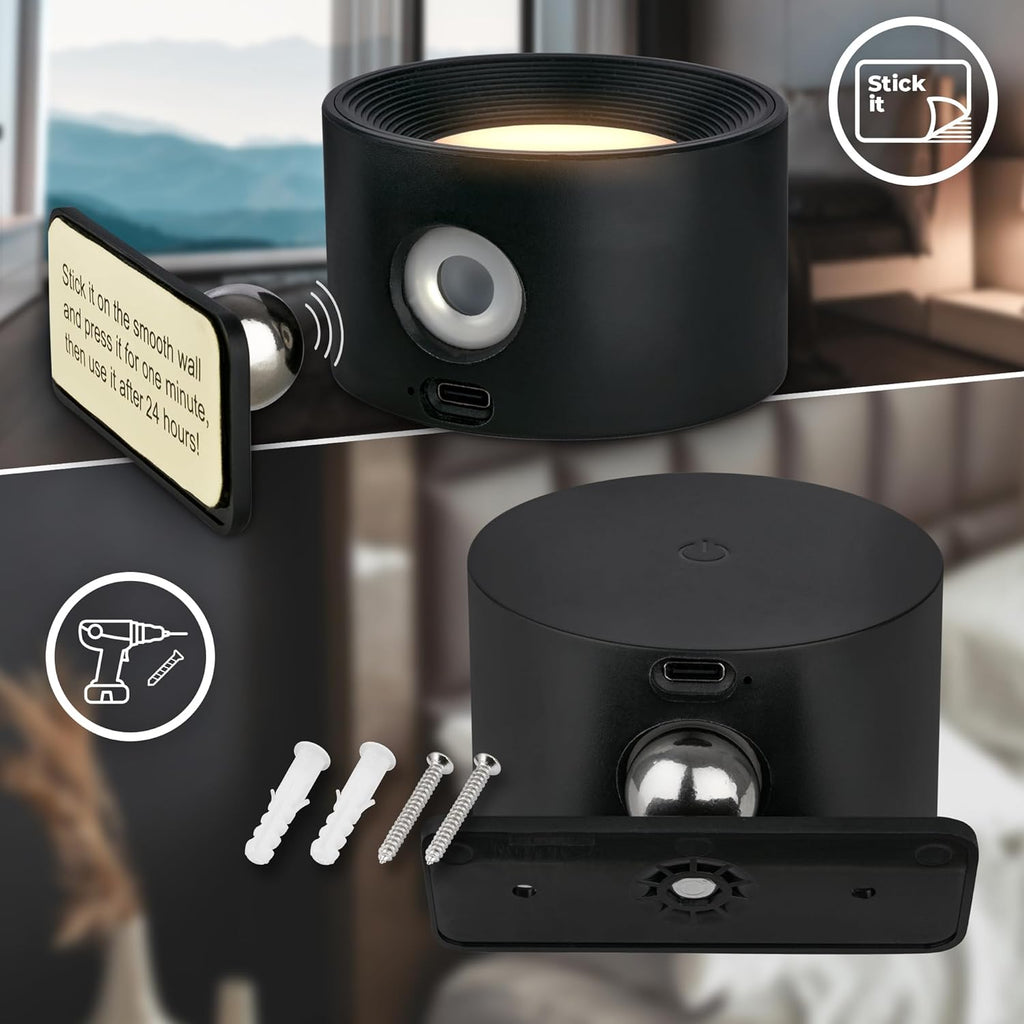 LED Lampe | Lampe med bevægelsessensor | Trådløs lampe | Stråle360