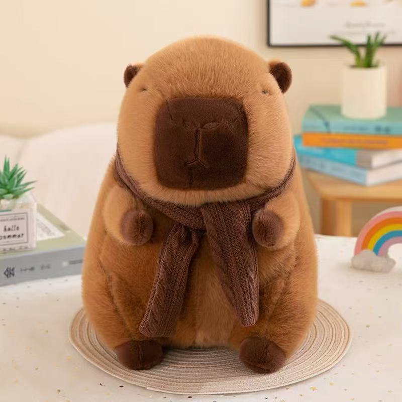 Sød Capybara Krammedyr | Plüschtier til babyer, børn og voksne | KrammeCapy