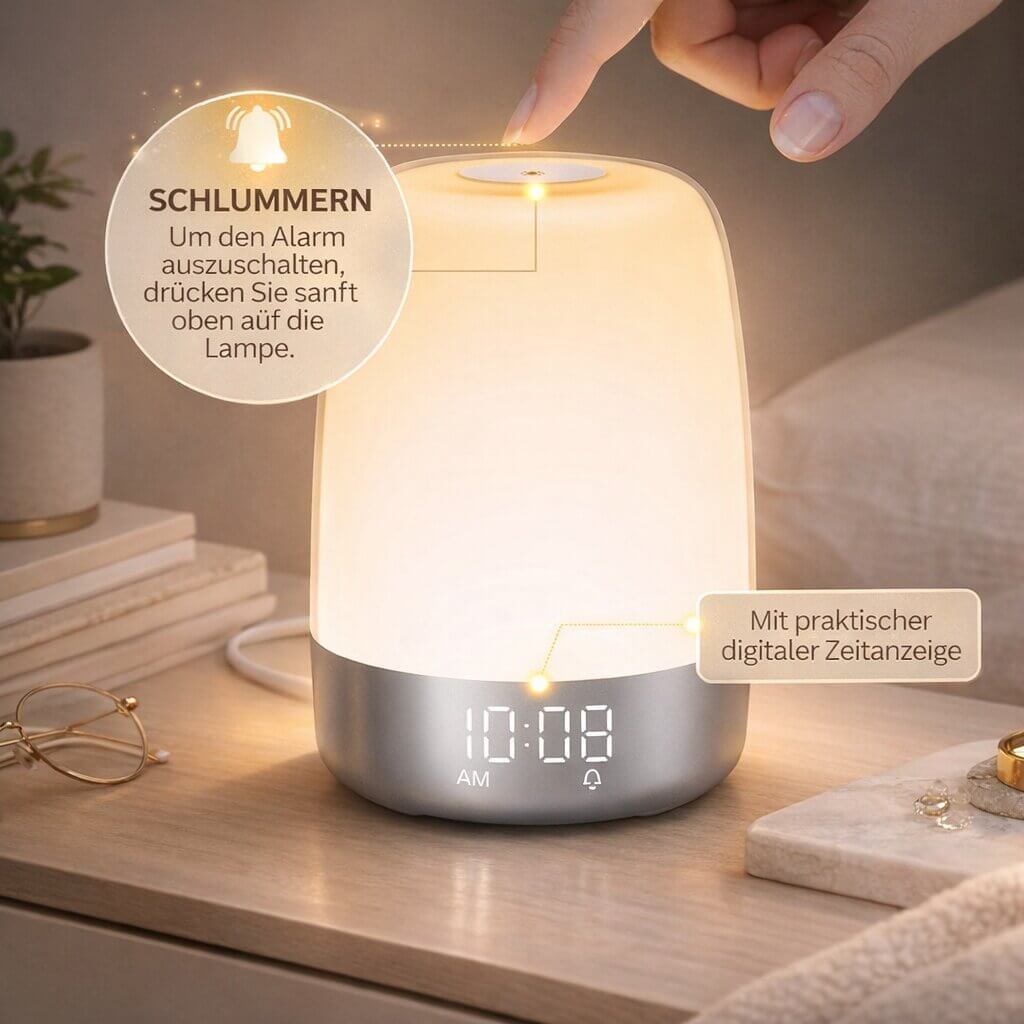 Lysvækkeur | Tageslys lampe | Wake Up Light | LichtRise