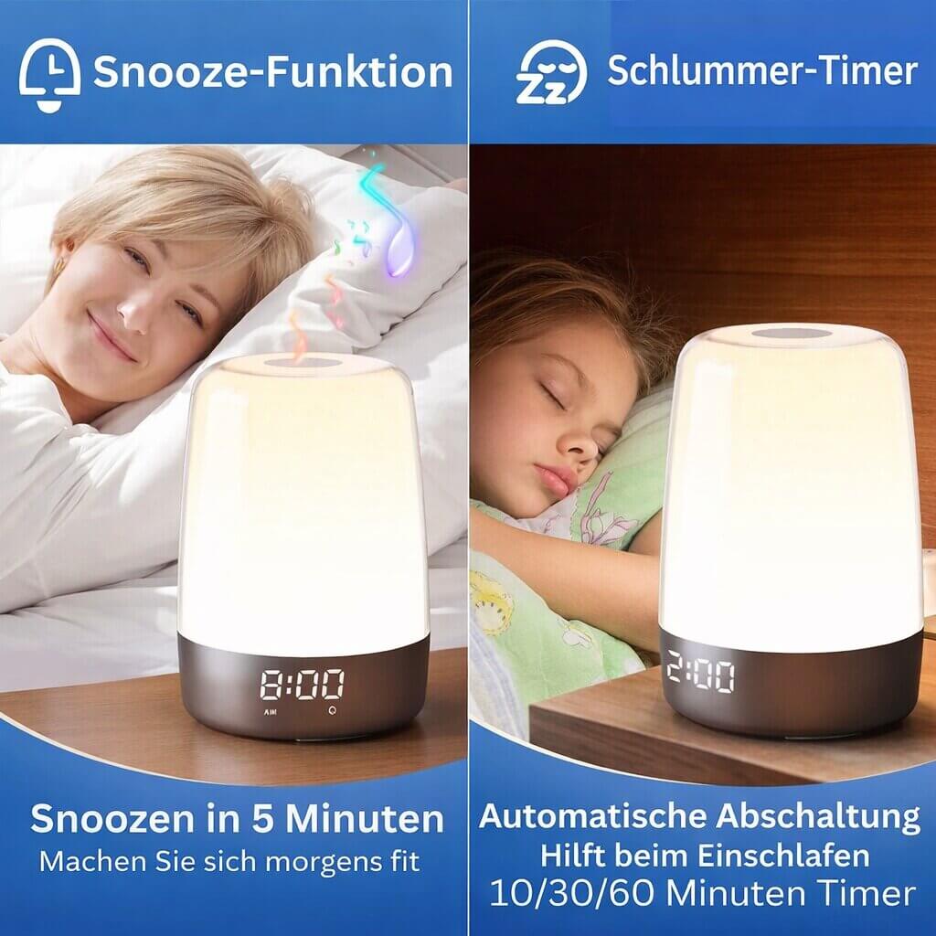 Lysvækkeur | Tageslys lampe | Wake Up Light | LichtRise