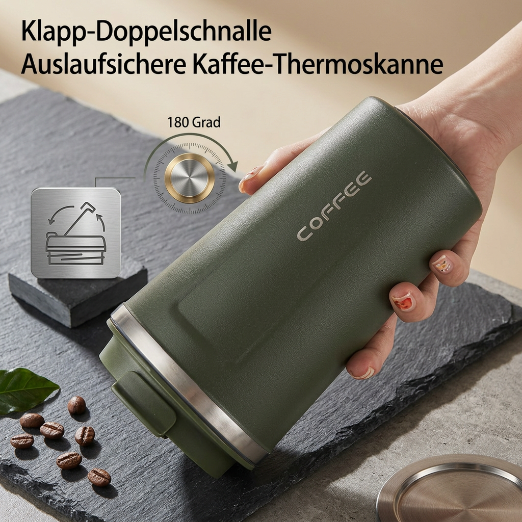 Termokrus med temperaturmåler | Smart drikkekrus i rustfrit stål | Themiora