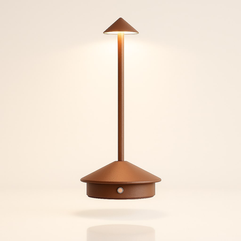 Bordlampe med batteri | Trådløs bordlampe | Dimmbar lampe med touch | Lunelle