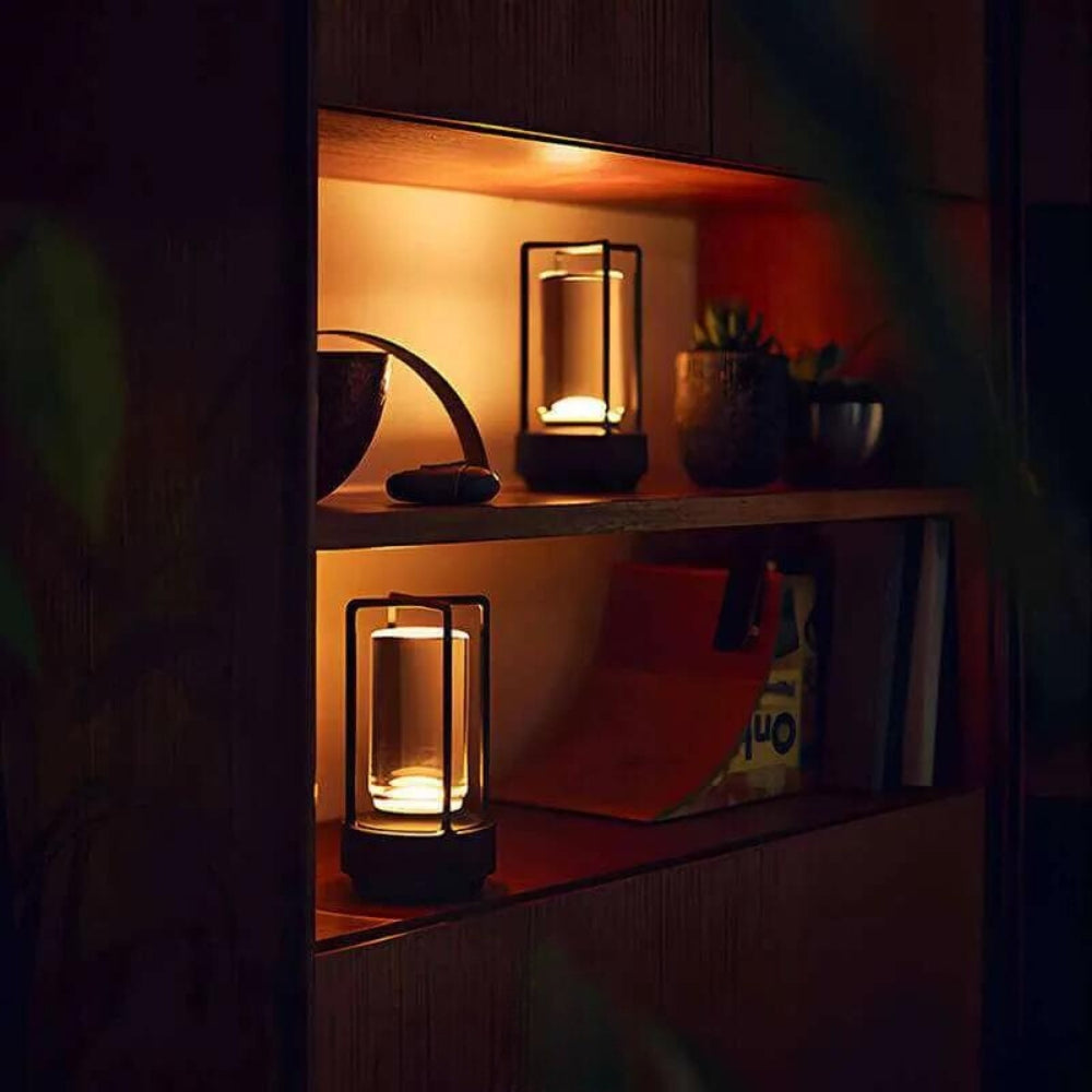 Bordlampe med batteri | Moderne LED Bordlampe | Lanterne Lampe | NordicLicht