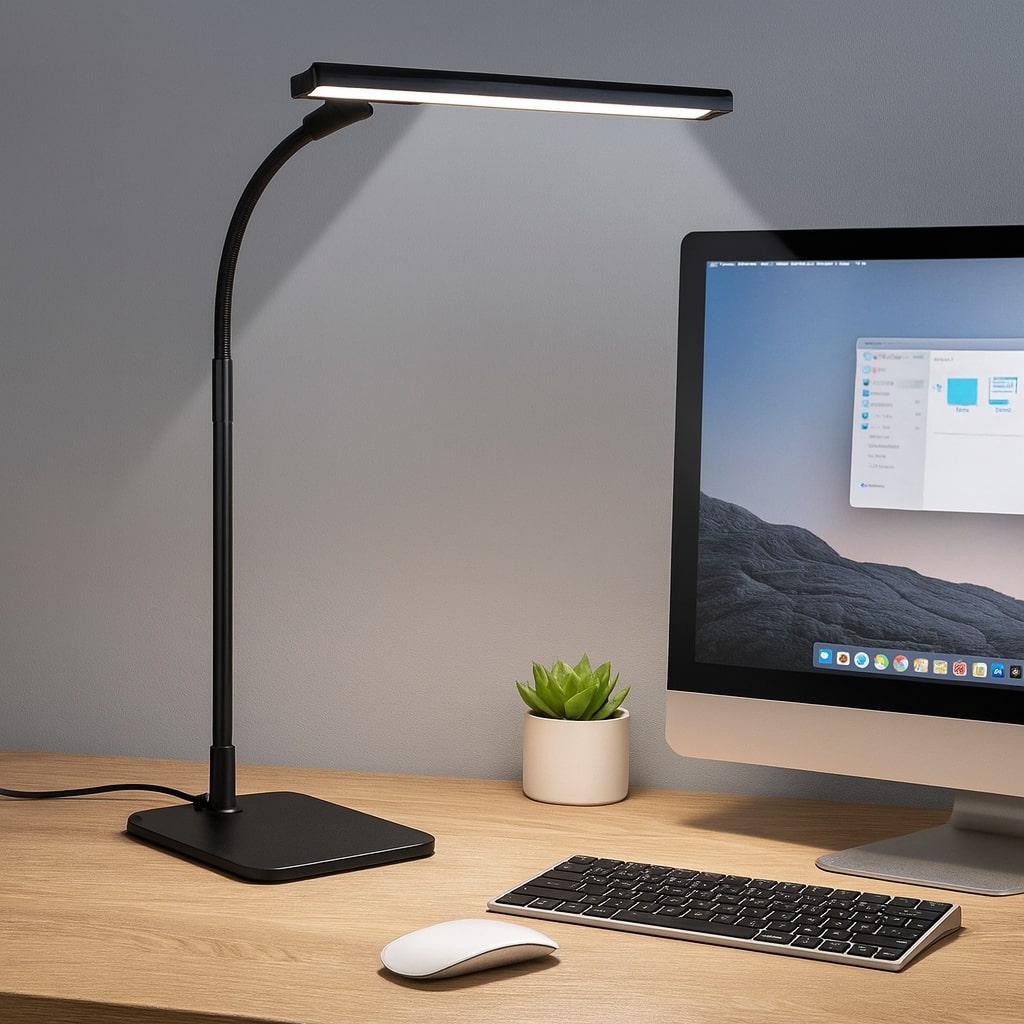 Skrivebordslampe | Dimm­bar LED Bordlampe | BordStråle