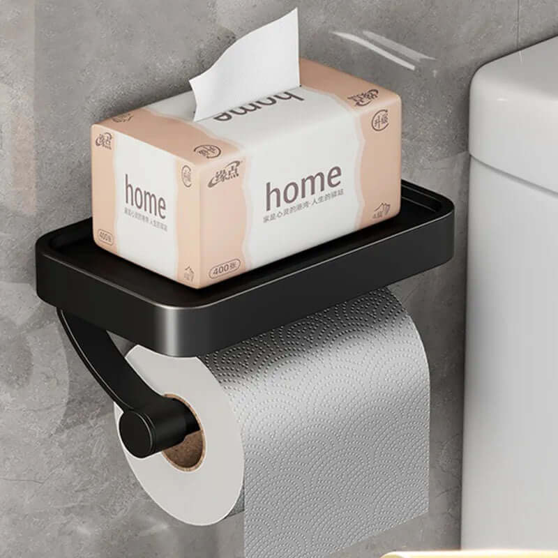 Toiletpapirholder i rustfrit stål | Toiletpapirholder med opbevaring | WC rulleholder | Rollix