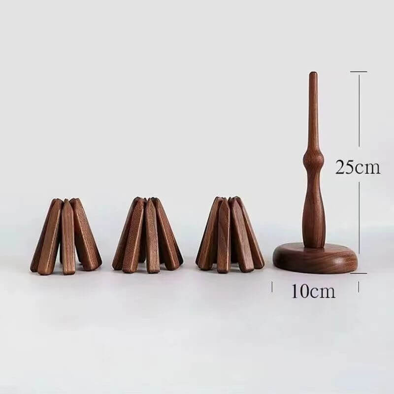 Træunderlag | Bordunderlag med moderne design | TræKunst (3 stk.)