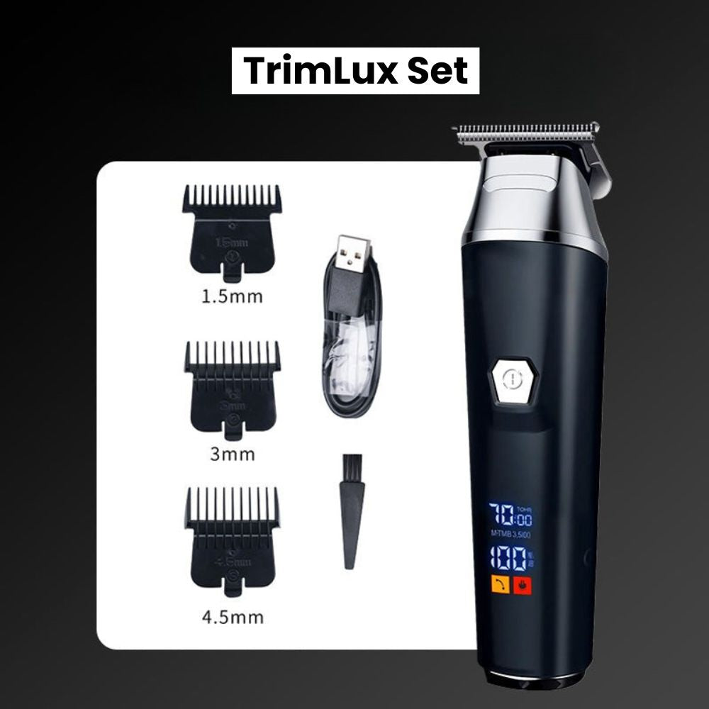 Hårklipper | Skægtrimmer med digital skærm | TrimLux