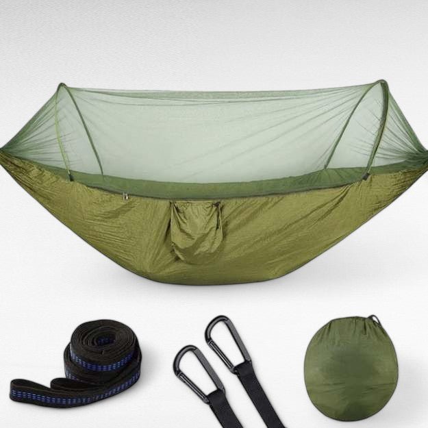 Udendørs Hængekøje med Insektnet – Ultra-Lette Nylon & Hurtig Opsætning