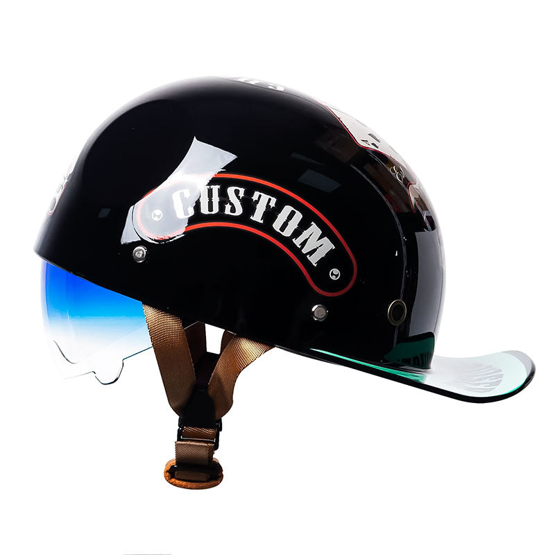 OrionRide Baseball Stil DOT Hjelm Med ABS Skaller Til Motorcykler