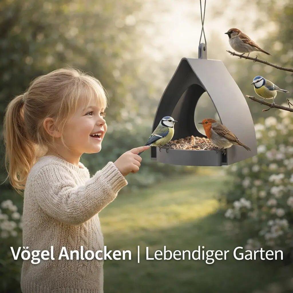 Fuglefoderstation til ophængning | Fuglefoderautomat til udendørs brug | Foderkrans