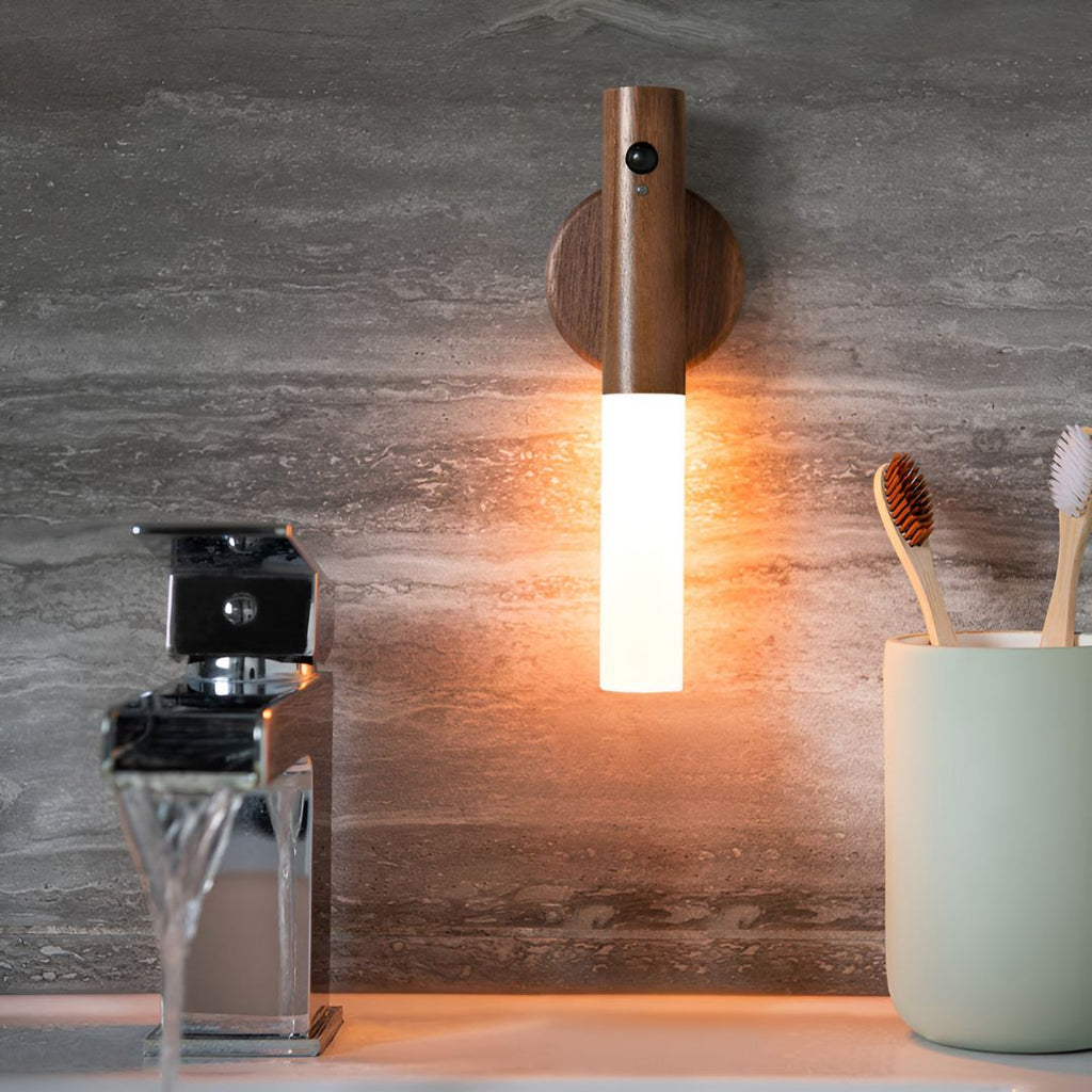 Væglampe til indendørs brug med bevægelsessensor & genopladeligt batteri | Trådløs lampe | NordLicht