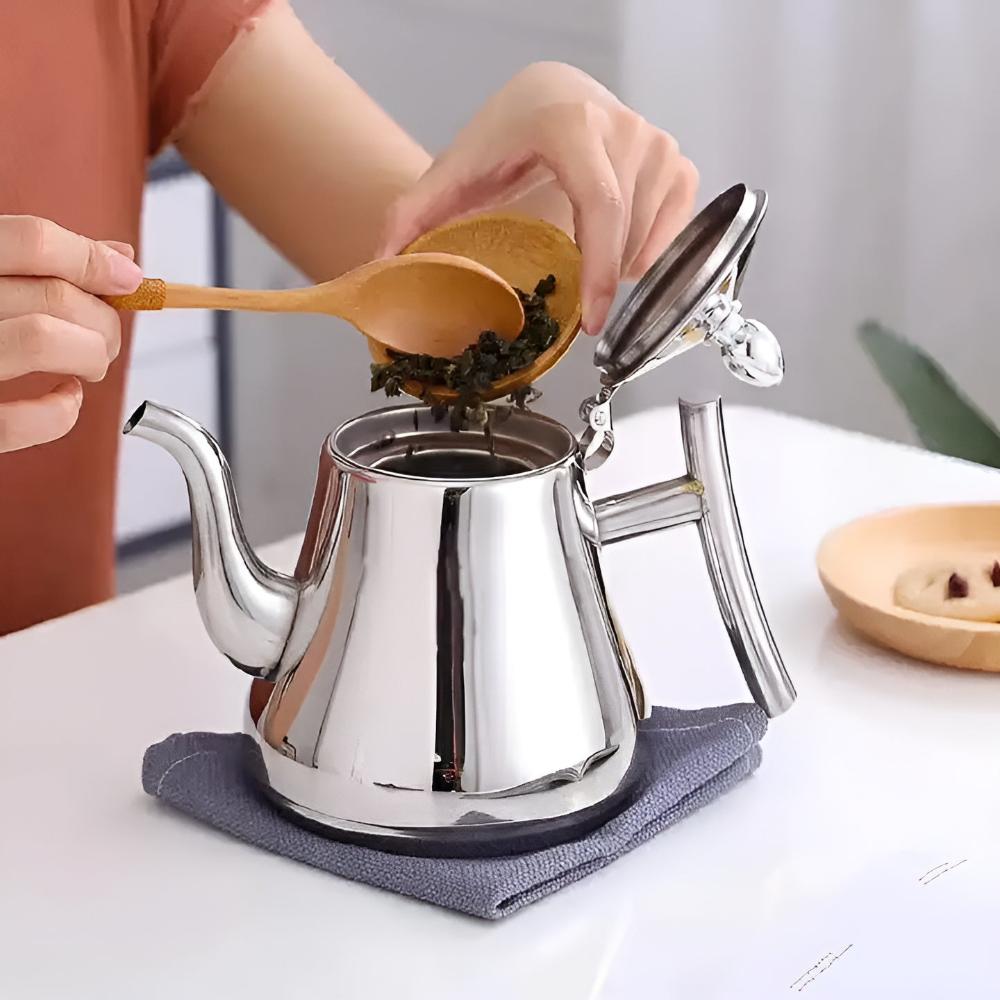 Elkedel med filter i rustfrit stål | Vandkedel med si | Teekedel | Stahlia