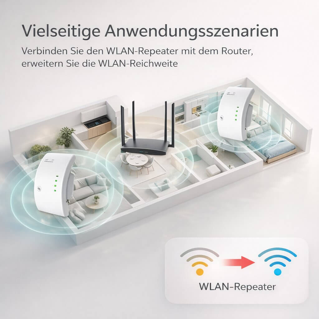 WLAN Repeater & Forstærker | WLAN Signalforstærker | Netviora