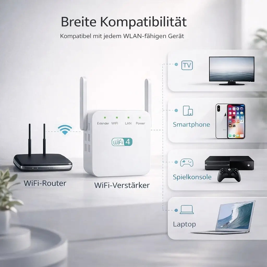 WLAN Forstærker & Repeater | Signalforstærker til WLAN | Netzklar