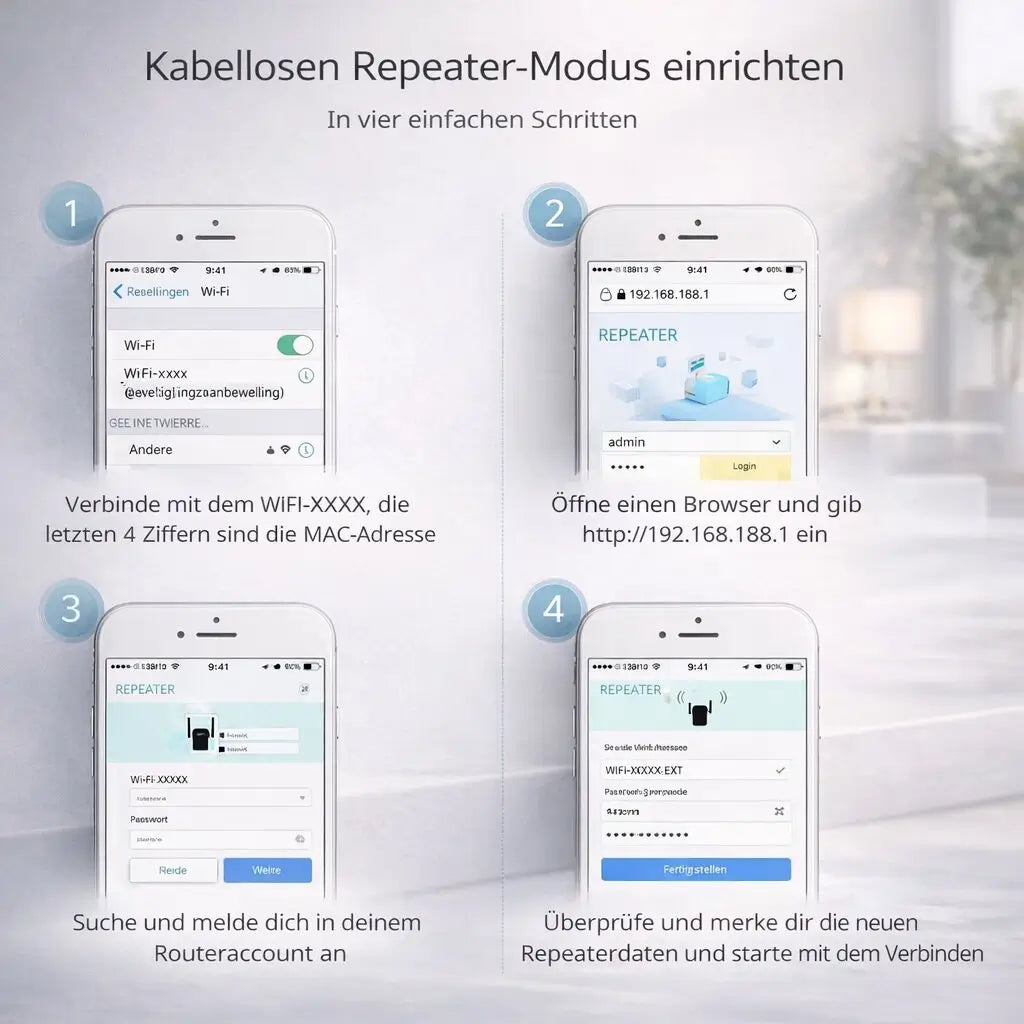 WLAN Forstærker & Repeater | Signalforstærker til WLAN | Netzklar
